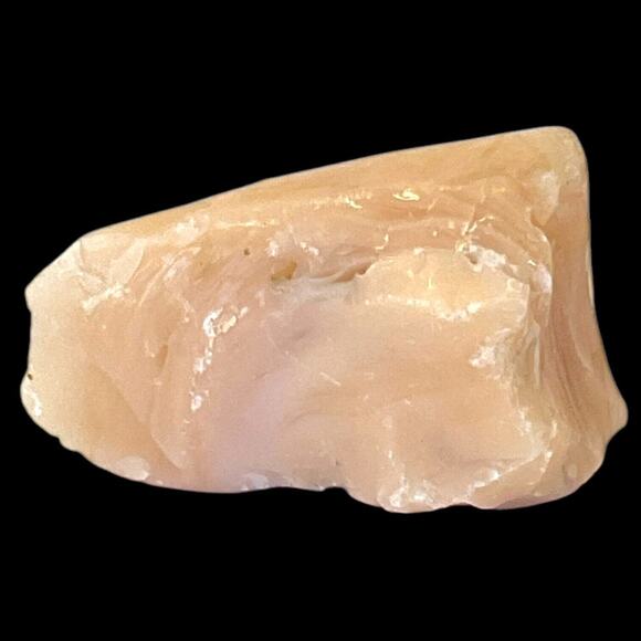 Pink Layered Art Glass Cullet Glowing Manganese Slag Glass #5GX24 - Picture 2 of 7